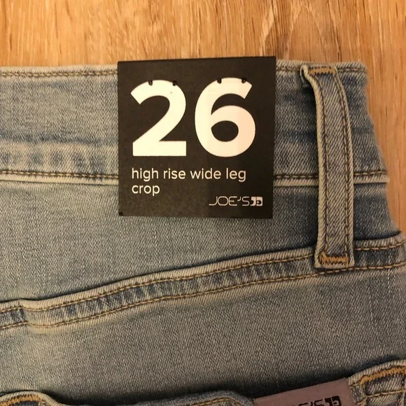 Joe’s Gwendoline High Rise‎ Wide Leg Crop Jeans Size 26 New With Tags